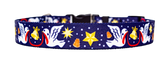 Christmas Doves Dog Collar